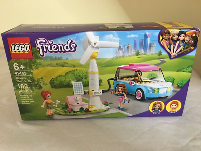 Lego Friends Olivia's Electric Car Kit Building Toy Set 183 pcs