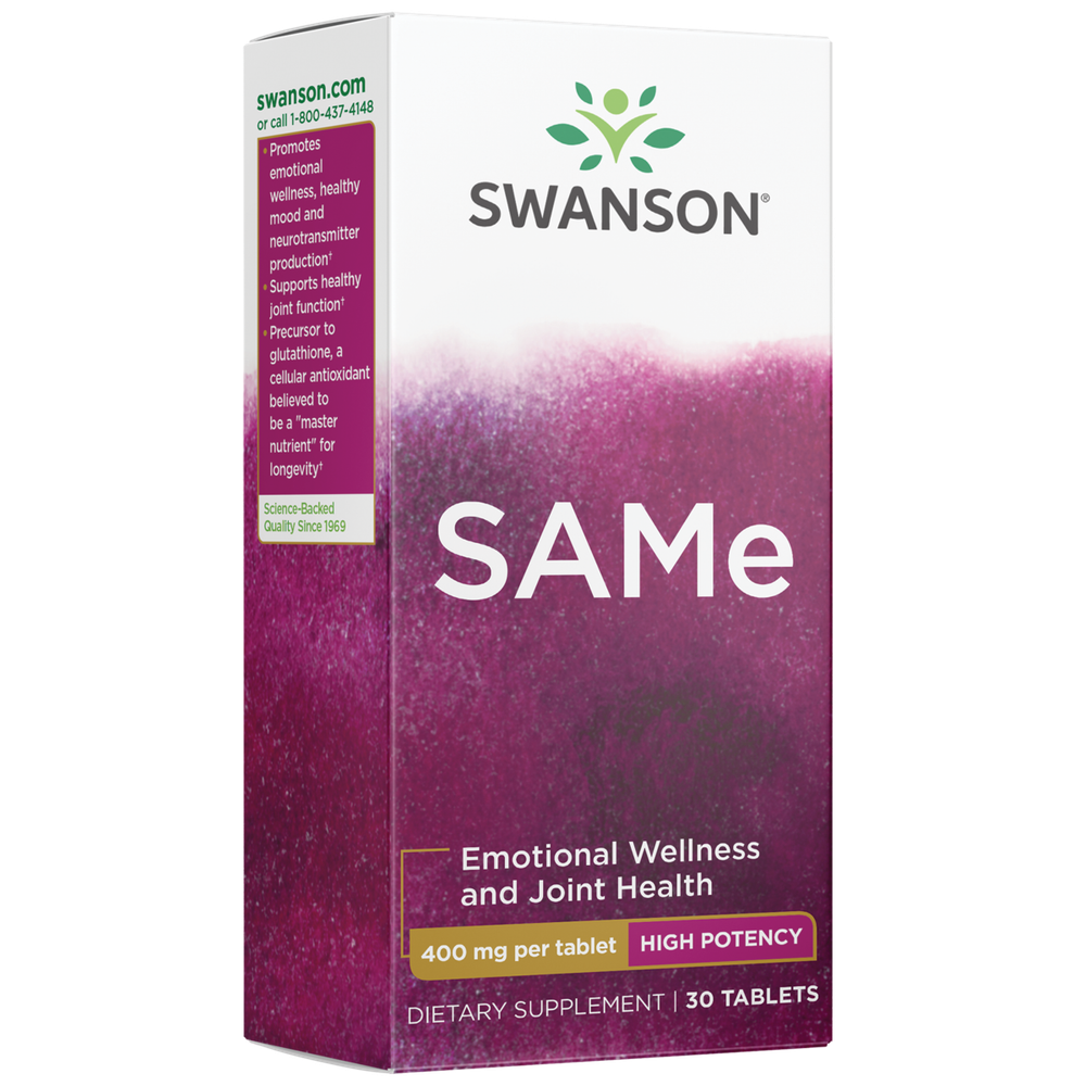 Swanson Same - High Potency 400 mg 30 Tablets