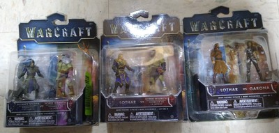 World of Warcraft Mini Figure 2-pack Lot of 3 LOTHAR ALLINCE SOIDIER GARONA HORD