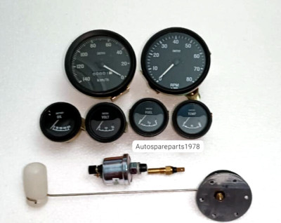 Smiths Elektrisch Temperatur + Öl + Volt +Kraftstoff+ Speedo140-0KMH+0-80RPM