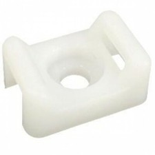 20 X PLACCHE BASE SELLA SUPPORTO FERMA CAVO FISSAGGIO TUBI FASCETTE 2402 CLIP