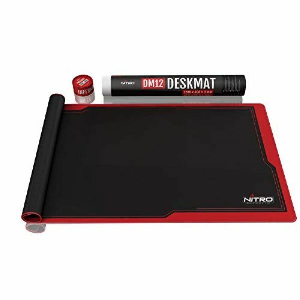 Nitro Concepts Desk Mat 1200 X 600mm Black Red For Sale Online