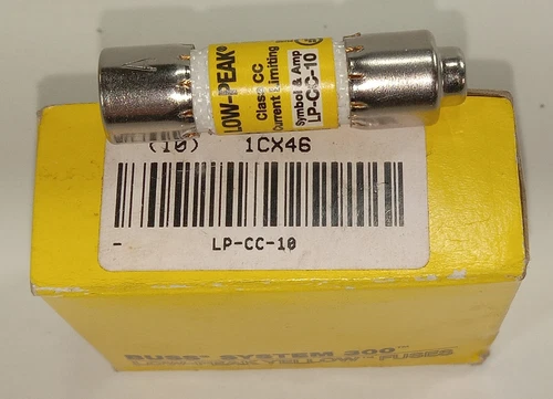1 NEW COOPER BUSSMANN LP-CC-10 1CX46 10 AMP LOW PEAK FUSE NNB ***MAKE OFFER***