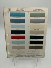 1962 Mercury Monterey Comet Ditzler Ppg Color Chip Paint Sample Page 1962 Mercury Monterey Comet Ditzler Ppg Color Chip Paint Sample Page