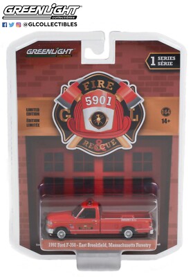 Greenlight Fire & Rescue S-1 1992 Ford F-350 East Brookfield, MA Forestry 1/64