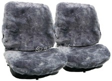 2x 100% LAMMFELL-Sitzbezug Hyundai ix35 Santa Fe KiA Sportage Subaru XV Jeep_415