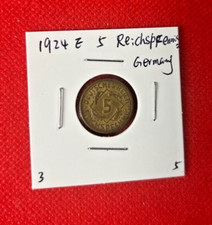 1924 E Deutschland 5 Reichspfennig Münze - Schöne Weltmünze