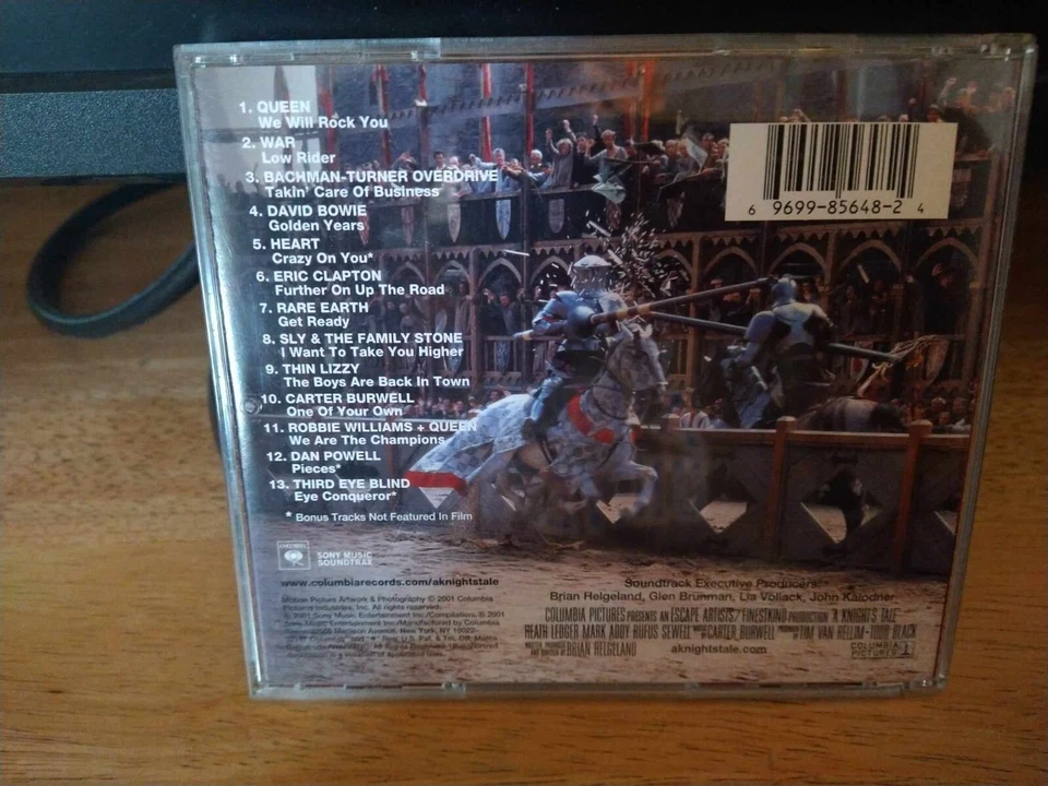 A Knight's Tale Music from the Motion Picture CD Robbie Williams  Gently Used - Imagem 3 de 3