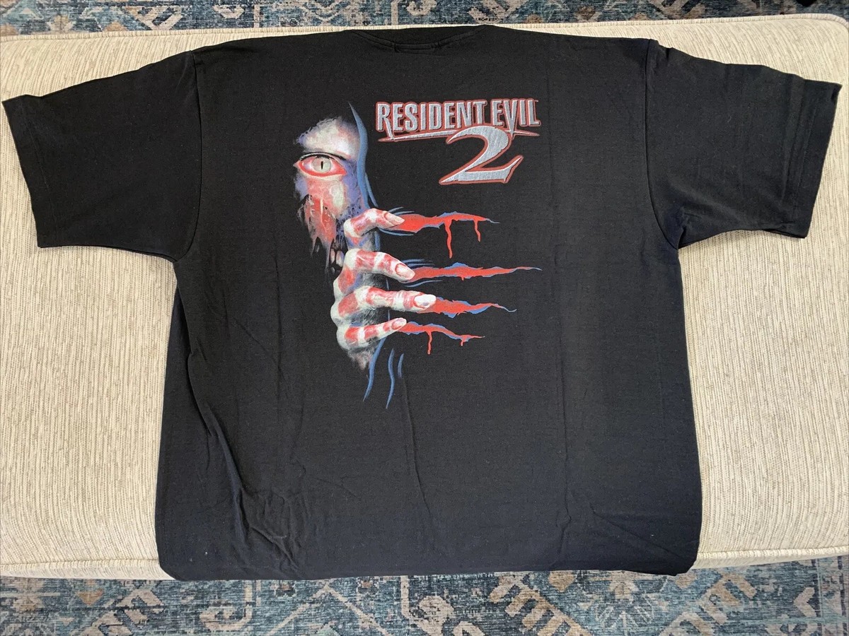 RESIDENT EVIL 2 XL T-Shirt VTG 1998 Capcom Promo PS1 PlayStation