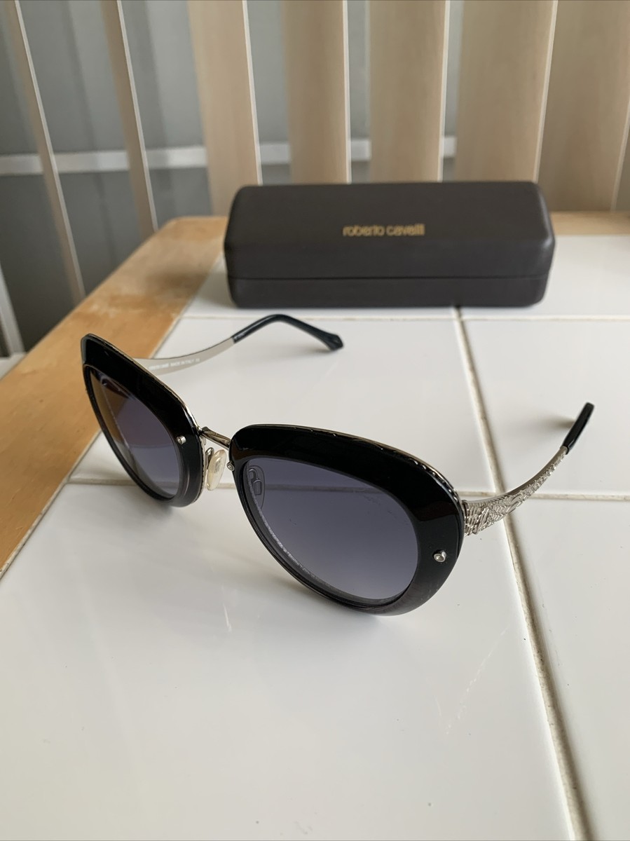Roberto Cavalli Nekkar 918S-A 05B Black Lens Sunglasses  display picture 1