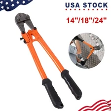 14"/18"/24" Bolt Cutter, Bi-Material Handle w Soft Rubber Grip Alloy Steel Blad