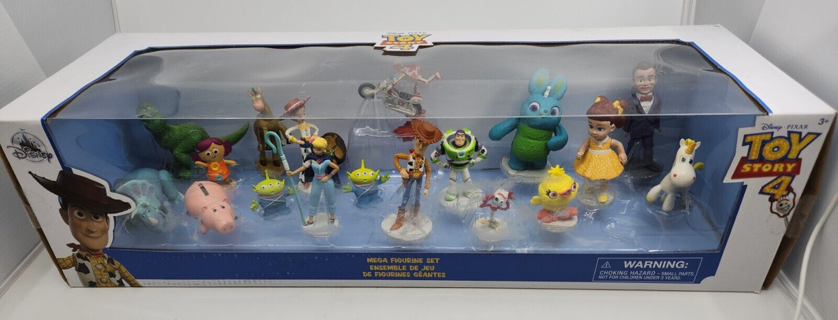 Disney Store Toy Story 4 Mega 19 Figure Figurine Set Playset -Brand New