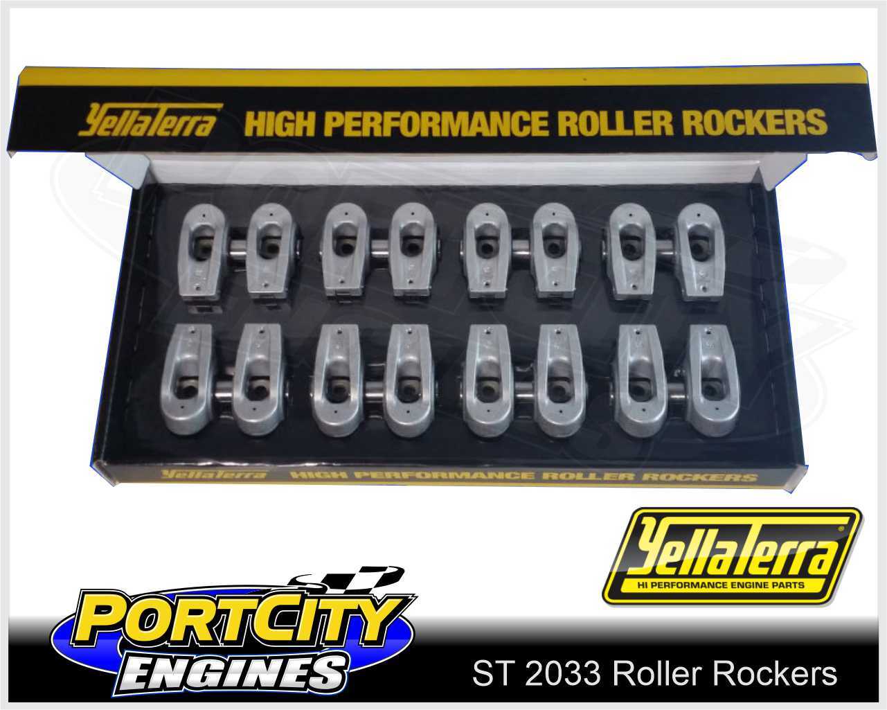 Yella Terra Roller Rockers Holden V8 253 308 5/16” Bolt On Adjustable
