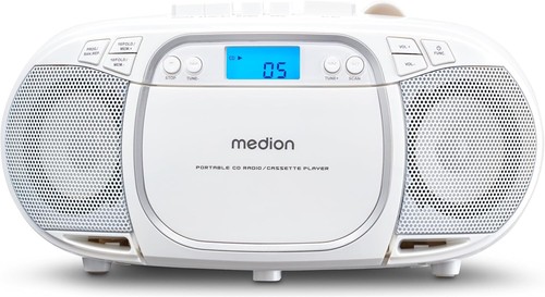 Medion MD44176 E66476 CD-Player Radio Kassettenspieler Boombox Tragbar USB Retro - Picture 21 of 75