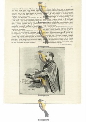 Charles H Lloyd, Musician, Book Illustration, 1894