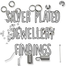 Silver Plated Jewellery Findings Jump Rings Clasps Hooks Crimps Charms Supplies