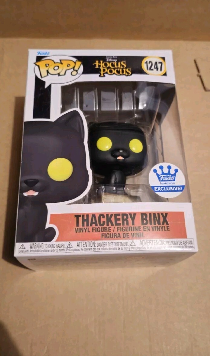 Nuevo en caja Figura Funko Shop Exclusiva Disney Hocus Pocus Thackery Binx Cat Pop #1247