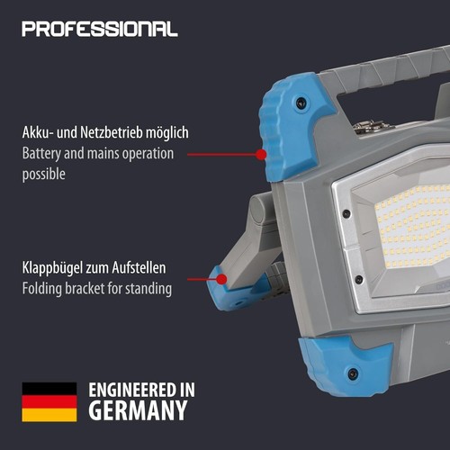 Brennenstuhl Proffessional BS 5000 MA faretto LED a batteria IP55 lampada da lavoro - Foto 2 di 7