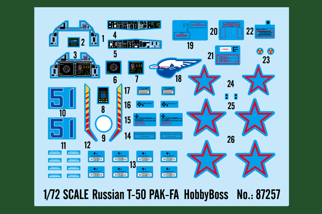 Hobbyboss 87257 1/72 Russian T-50 PAK-FA Model Kit | eBay