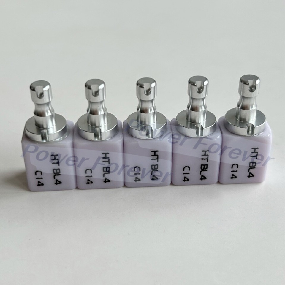 5pcs HT C14 Dental Emax Glass Ceramic Lithium Dislicate Block CEREC ...