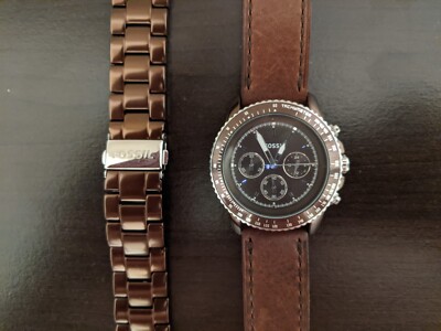 Fossil watch with multiple bands. Fossil Retro Analog & Digital Series??? Key features  main image 4