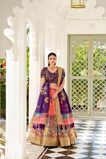 Traditional Wear Dola Silk Lehenga Choli With Dupatta For Women And Girls
