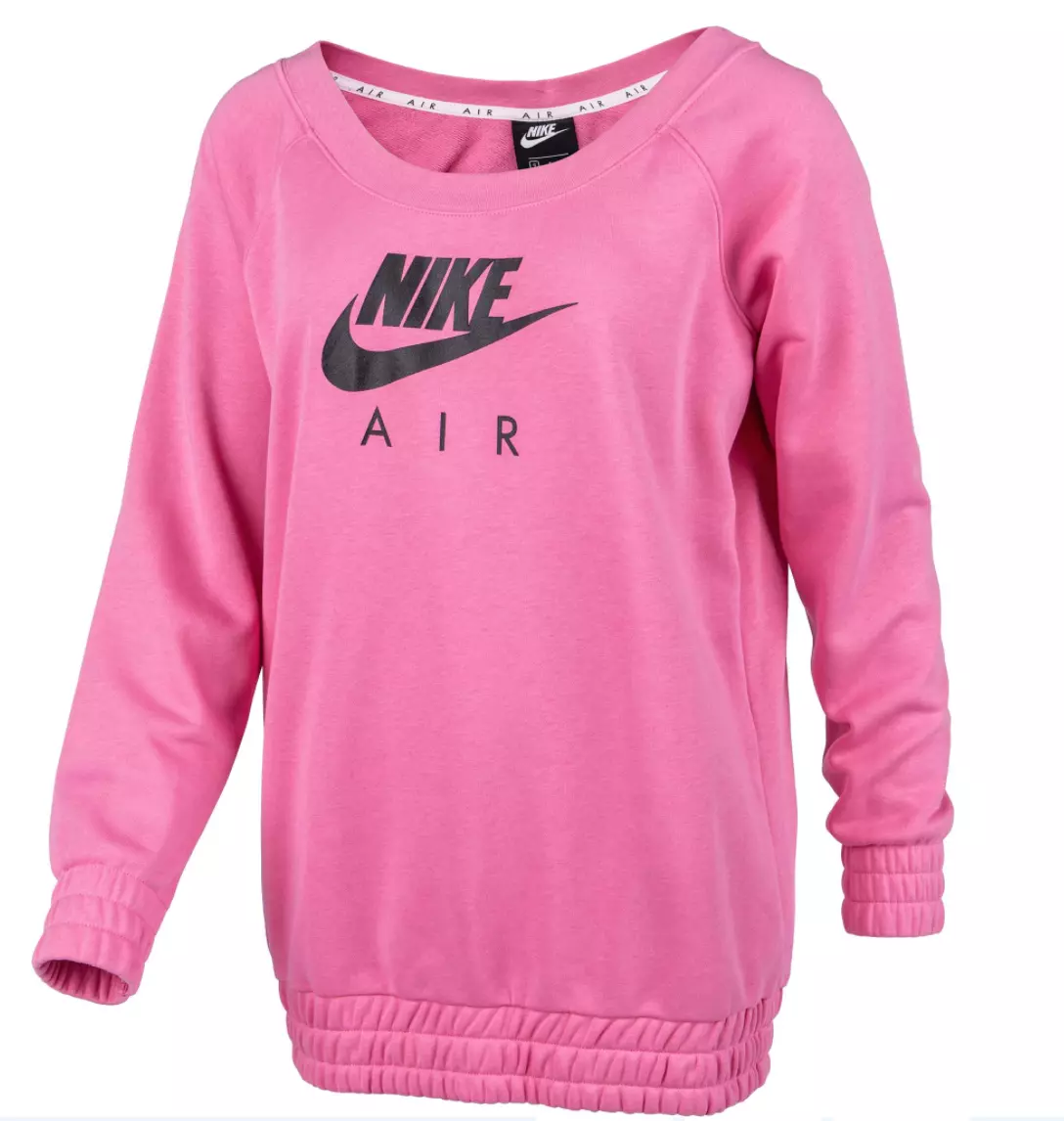 NWT Women s Nike Air Oversized Fit Sweatshirt Top Pink CU5426 684