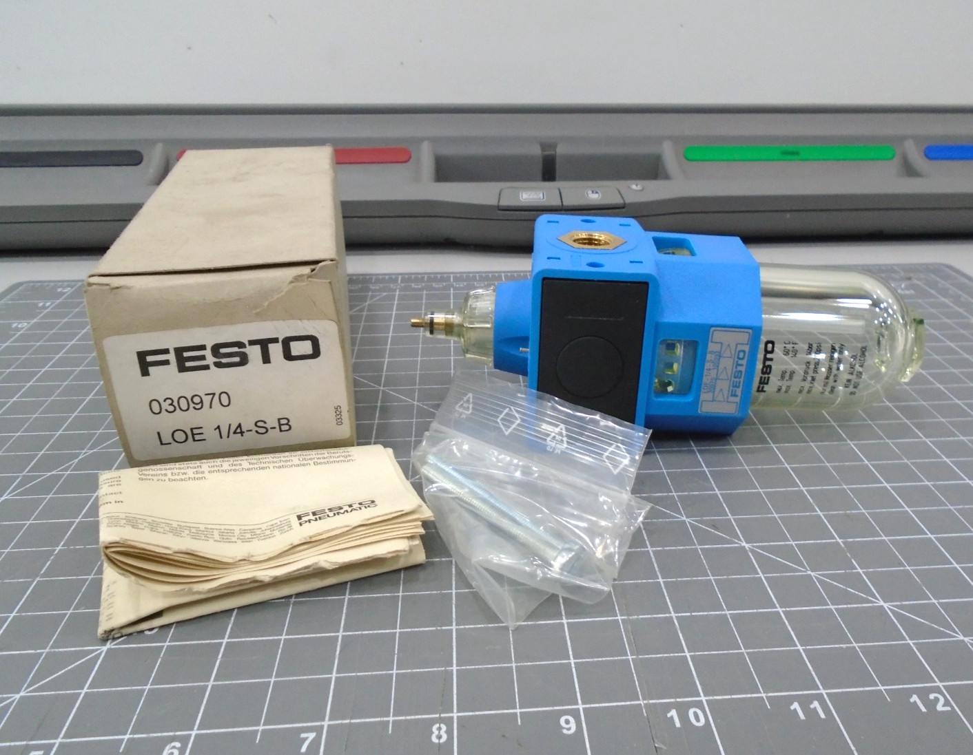 NEW FESTO LOE-1/4-S-B Pneumatic Air Line Lubricator 1/4"