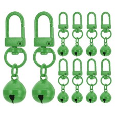 10 PCS Dog Bell, Cat Bell Dog Collar Bell Small Pet Bells Keychain, Green