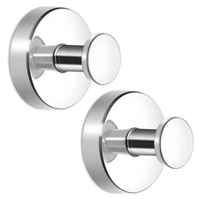 hamtima Strong Suction Cup Hooks for Shower, No Drill Towel Hooks for Bathroo...