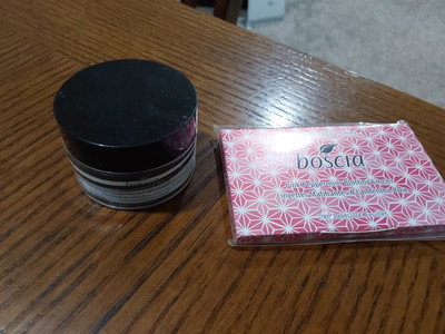 BOSCIA PINK PEPPERMINT PORE BLOTTING LINENS/PORE PUDDING TRAVEL SZ NEW