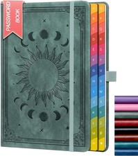 Password Book with Colorful Alphabetical Tabs,5.7" 8.4" Hardcover Password...