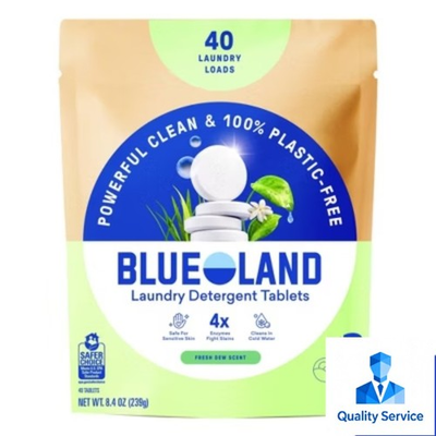 #ad Blueland Fresh Dew HE Deep Cleaning Concentrated Laundry Detergent 40 Pacs 8oz $13.43