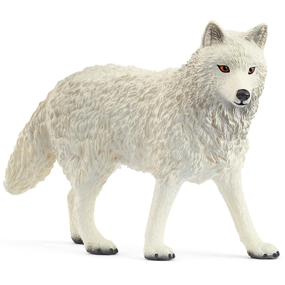 Schleich Arctic Wolf Figurine Realistic Wild Animal Model Toy Collectible