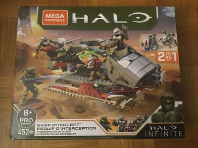Mega Construx Halo Infinite 2 in 1 Skiff Intercept Building Block 452pcs GNB21