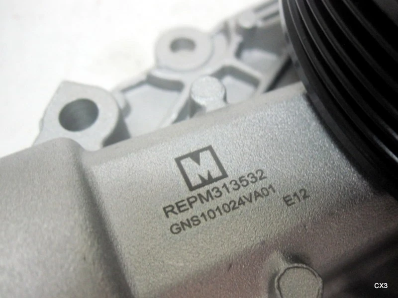 NO GASKET Engine Water Pump 1600-285028 AW6235 for 2007-2010 Mercedes-Benz CL550 - Image 3 of 4