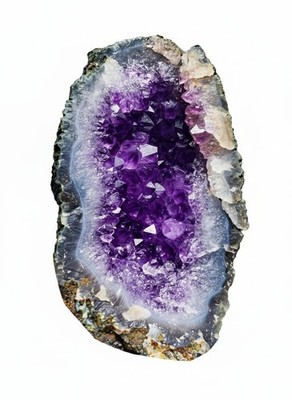 Natural Amethyst Cluster Real Raw Large Geode Healing Crystal Uruguay Rock Purpl