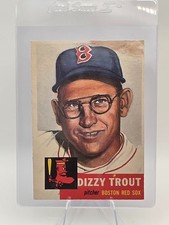 1953 Topps #169 Dizzy Trout Boston Red Sox Vintage Baseball Card