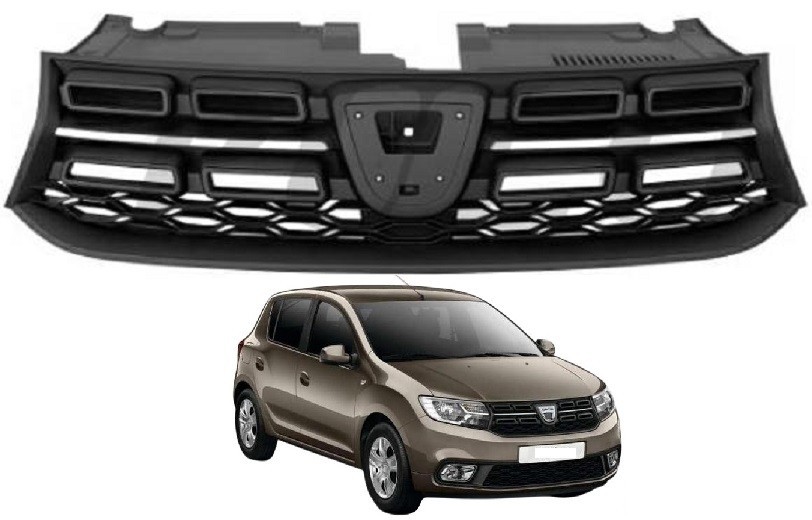 GRIGLIA RADIATORE DACIA SANDERO - SANDERO STEPWAY 2016-2020 PROFILO NERO - Immagine 5