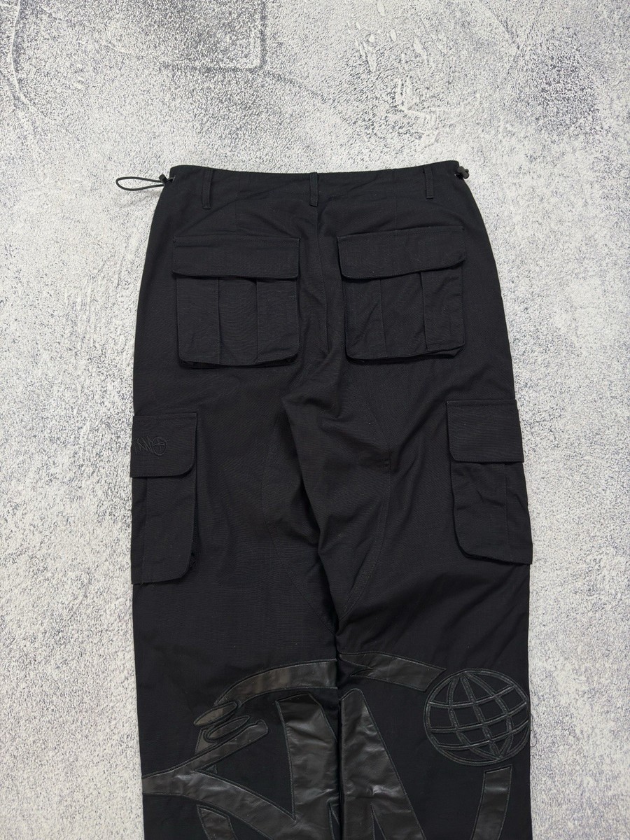 Rare Minus Two Cargo Parachute Pants Big Logo Men's Size S | eBay