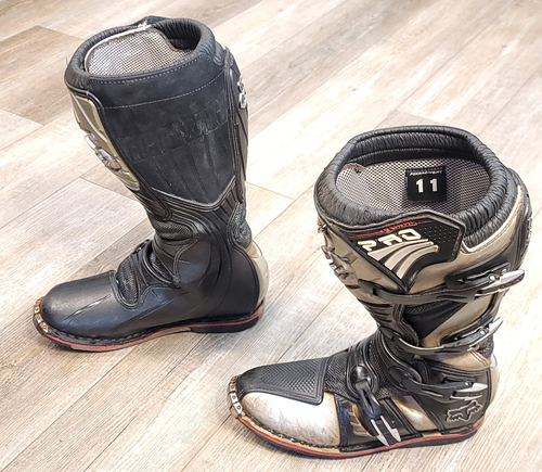 Fox Racing PRO FORMA Motocross Motorcycle Riding Boots Black Mens Size US 11 - Picture 3 of 8