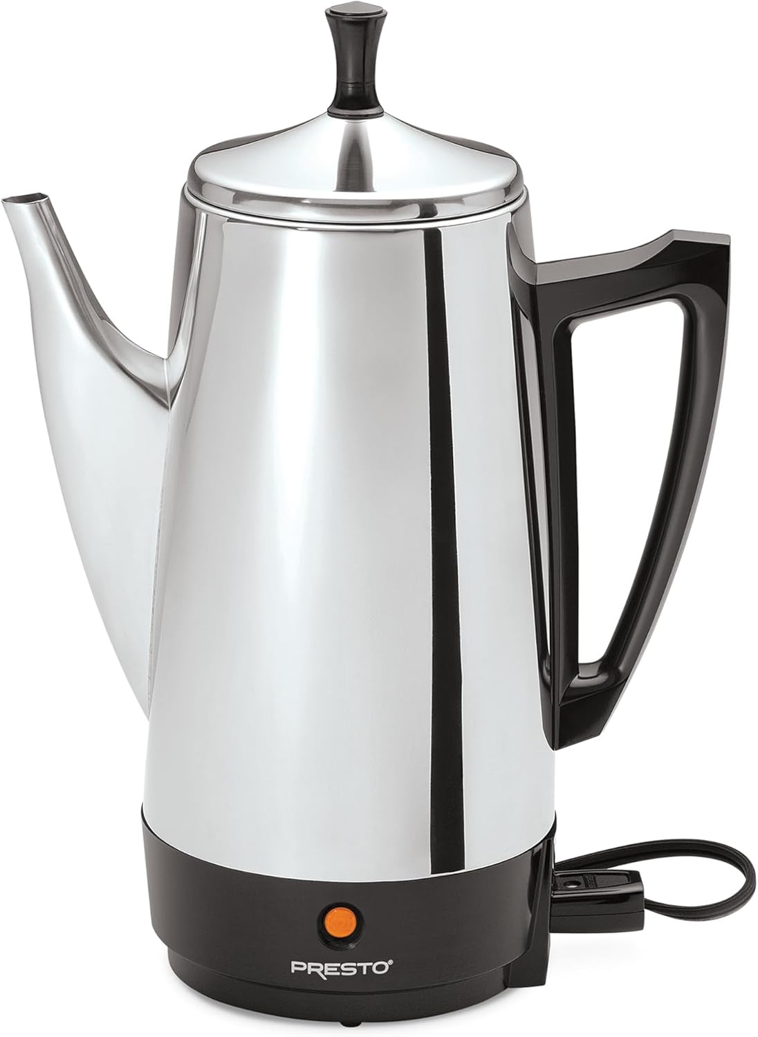 Presto 02811 Stainless Steel Electric Coffee Percolator | 12-Cup Capacity