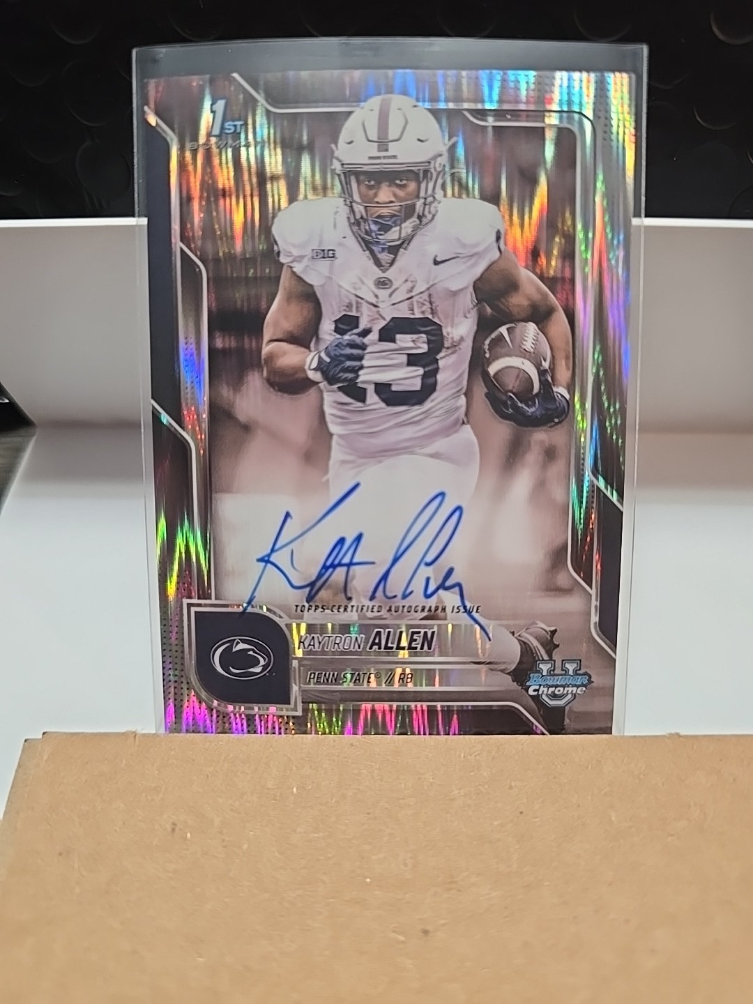 2025 Bowman Chrome U Kaytron Allen 1st Bowman On Card Auto! Stealth Refractor!!