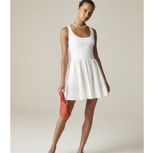 NWT J. Crew 10 Fit-and-flare Mini Dress White