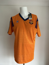 FC Barcelona Meyba 1992 Orange Red Blue Away Football Shirt Remake Large BNWT