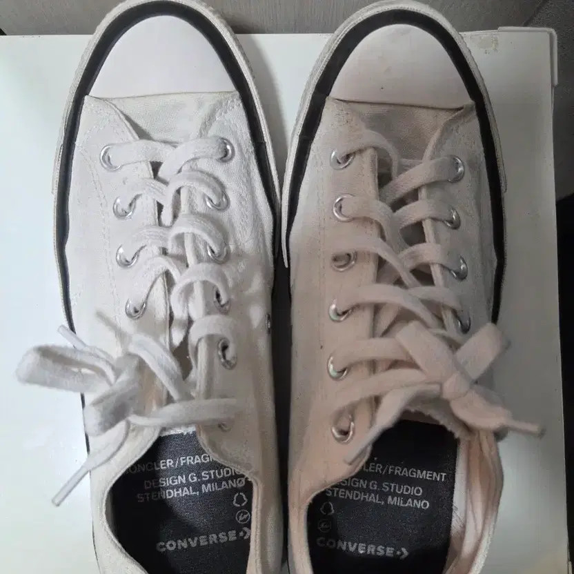 Converse x Moncler Collaboration White Sneakers thumbnail 2