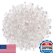 WAYBER 2 lbs Natural White Clear Quartz Crystal Stones Irregular Aquarium Decor