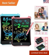 8.5'' LCD Writing Tablet for Kids - 2 Pack Blue  Pink - Creative Travel Fun
