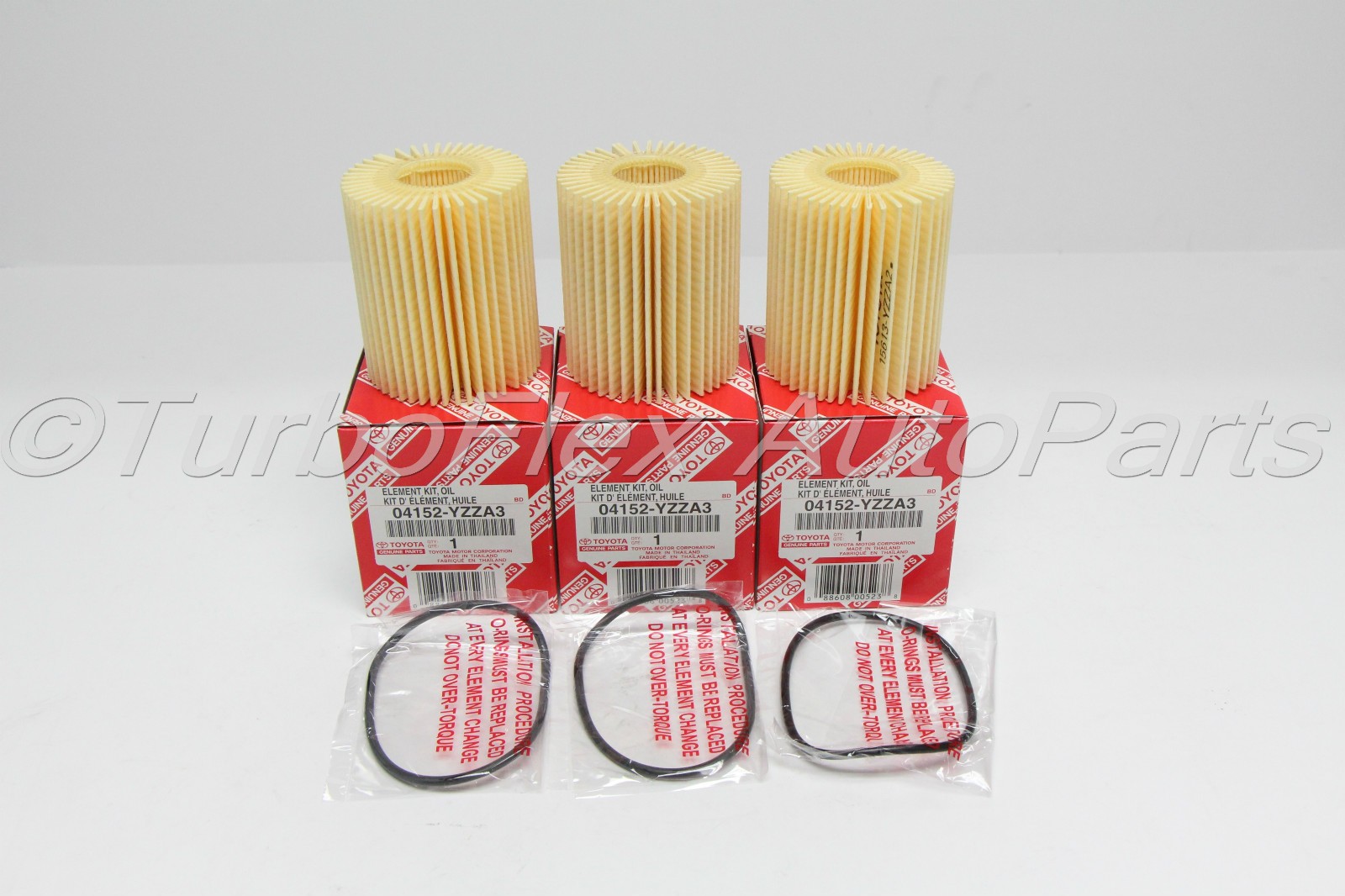 GENUINE TOYOTA OEM OIL FILTER + DRAIN PLUG WASHER 3PCS 04152-YZZA3 NEW US STOCK