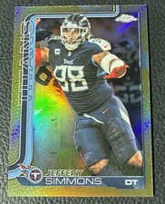 Topps Chrome Golden Pigskin Jeffery Simmons🔥 44/50